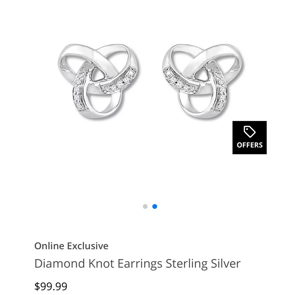 Kay Diamond Knot Earrings